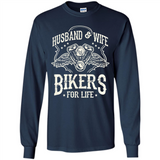 Husband & Wife Biker For Life Couple