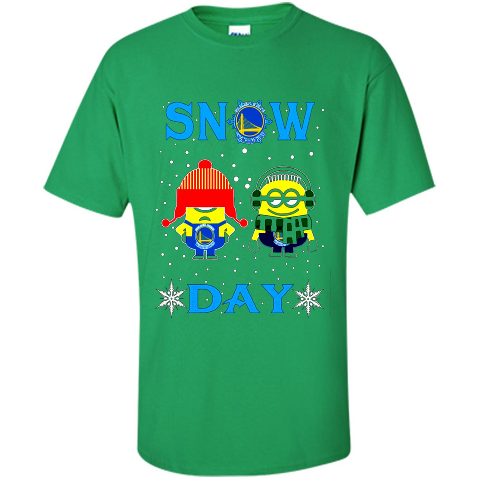 Snow Day Shirt For Golden State Warriors Vs Minion Fans pingpong