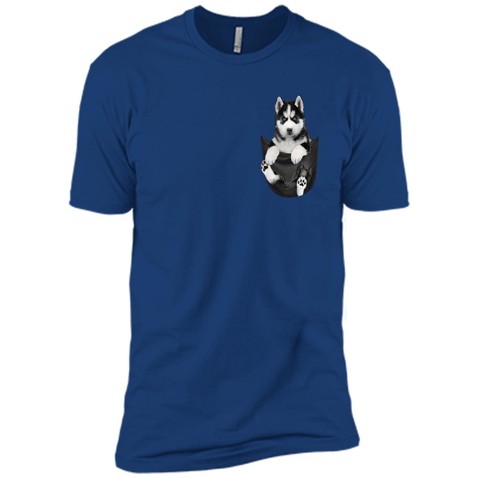 Husky Pocket - Premium Short Sleeve T-Shirt