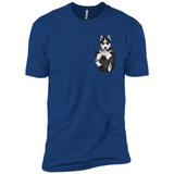 Husky Pocket - Premium Short Sleeve T-Shirt