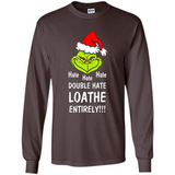 Mr Grinch hate hate hate double hate loathe entirely sweater PINGPONG