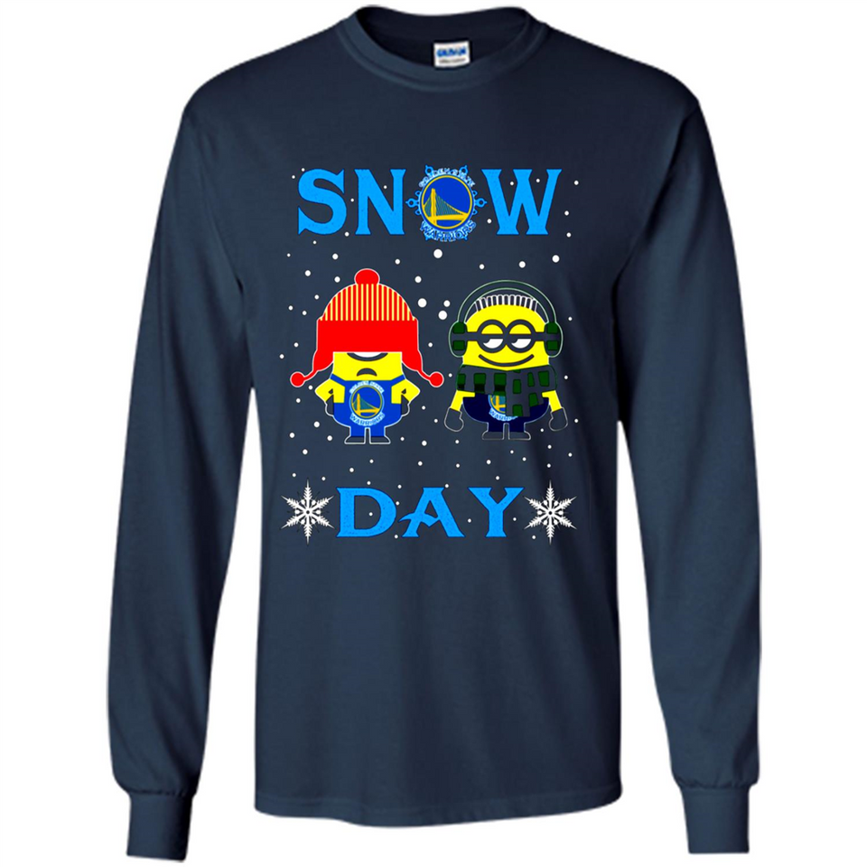 Snow Day Shirt For Golden State Warriors Vs Minion Fans pingpong