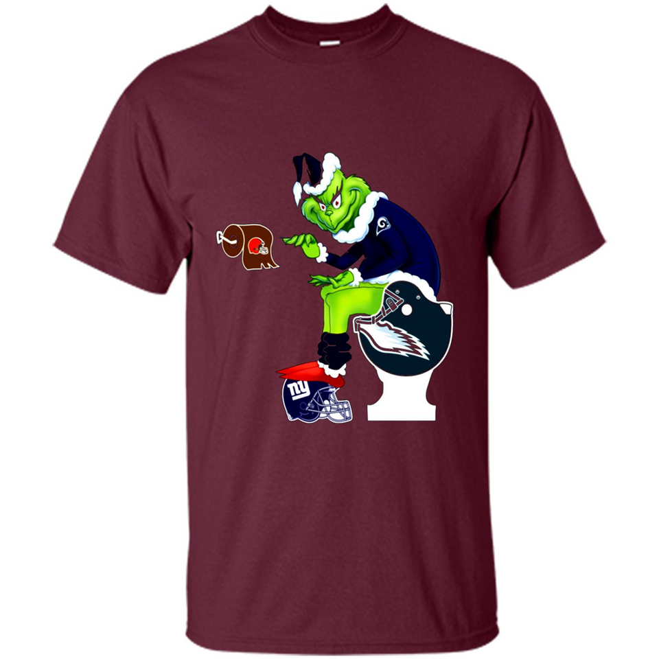 Los Angeles Rams Toilet Grinch Santa Claus Football Fan PINGPONG