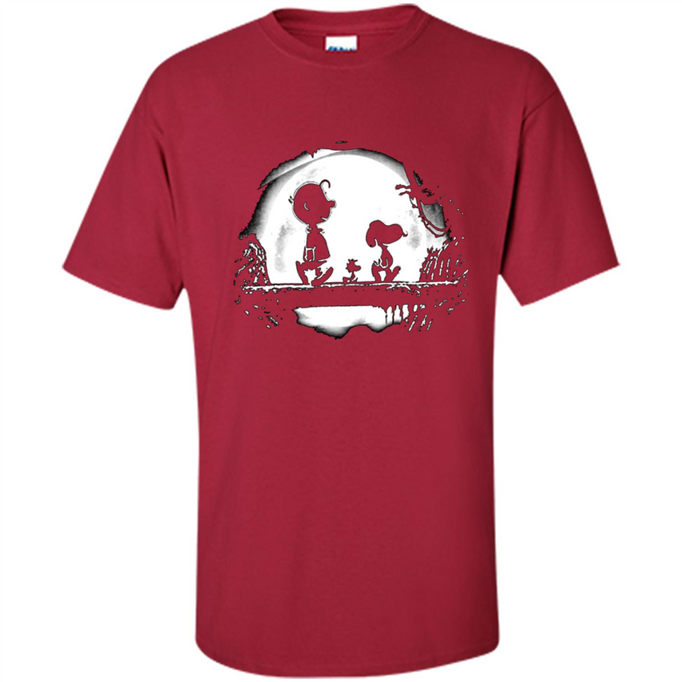 Snoopy The Peanuts Walking To The Moon