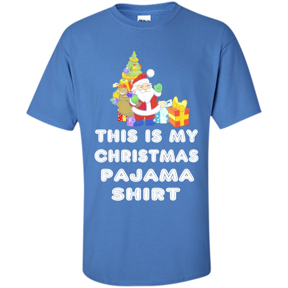 This is My Christmas Pajama Shirt - Santa Bear Tree Gift Tee