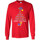 Perfect Kansas Jayhawks Christmas Tree PINGPONG