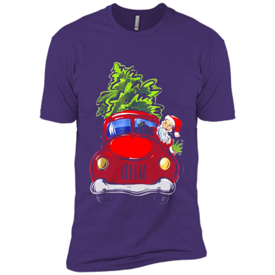 Vintage Santa red Truck Christmas Tree PINGPONG