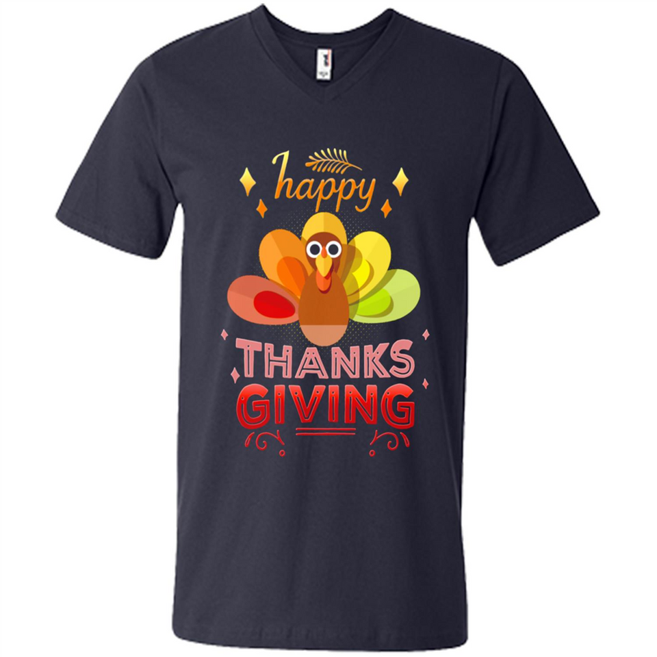 Happy Thanksgiving Turkey Day Colorful Cute