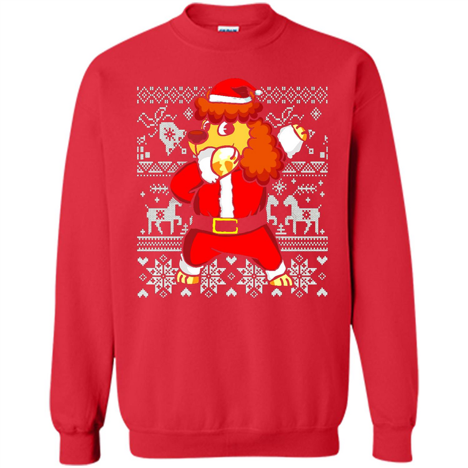 Dabbing Poodle Santa Christmas Holiday Sweatshirt - Sweatshirt