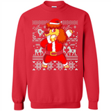 Dabbing Poodle Santa Christmas Holiday Sweatshirt - Sweatshirt