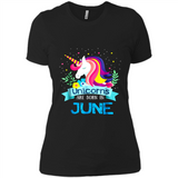 Unicorns are born in June Birthday Rainbow Gift Ladies Custom