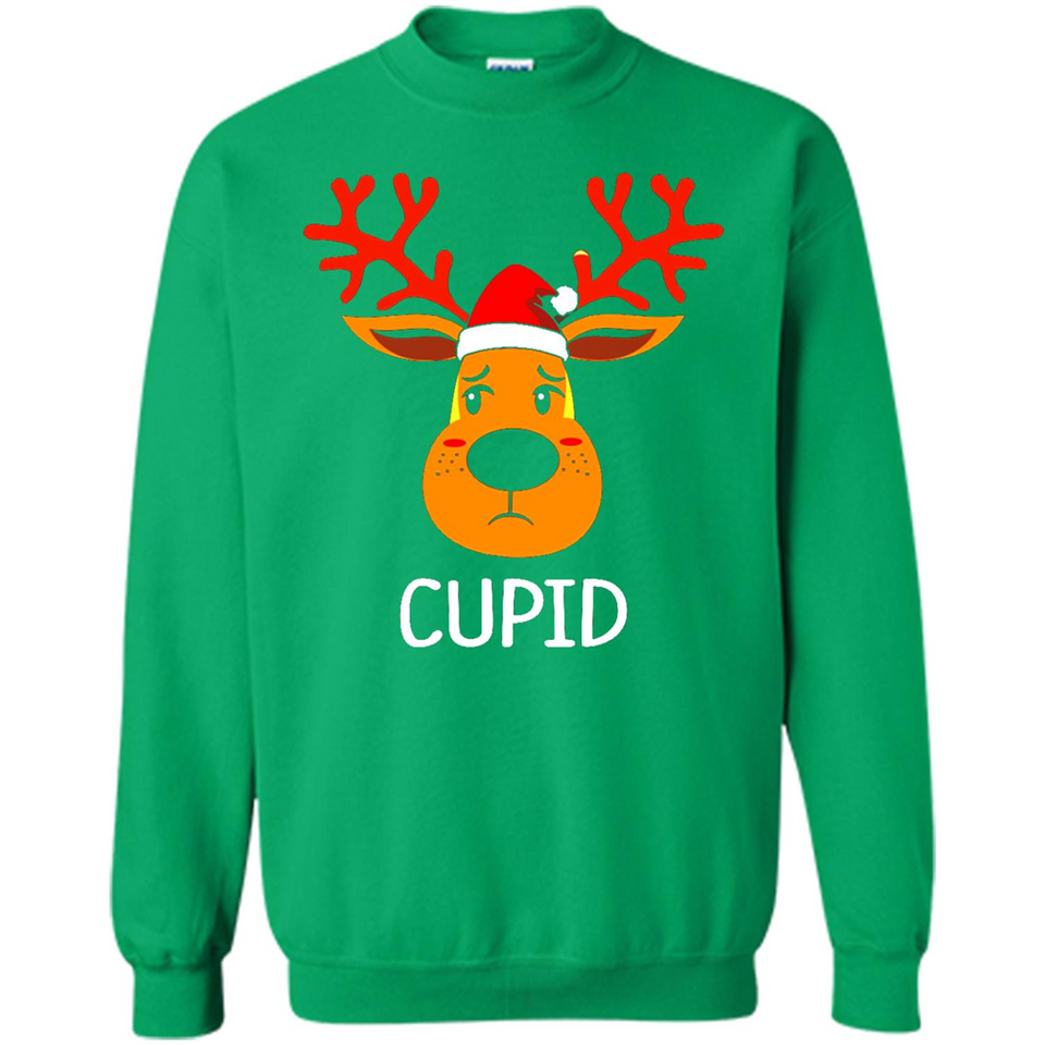 Cupid Santa Claus Funny Xmas Holiday T-Shirt - Sweatshirt