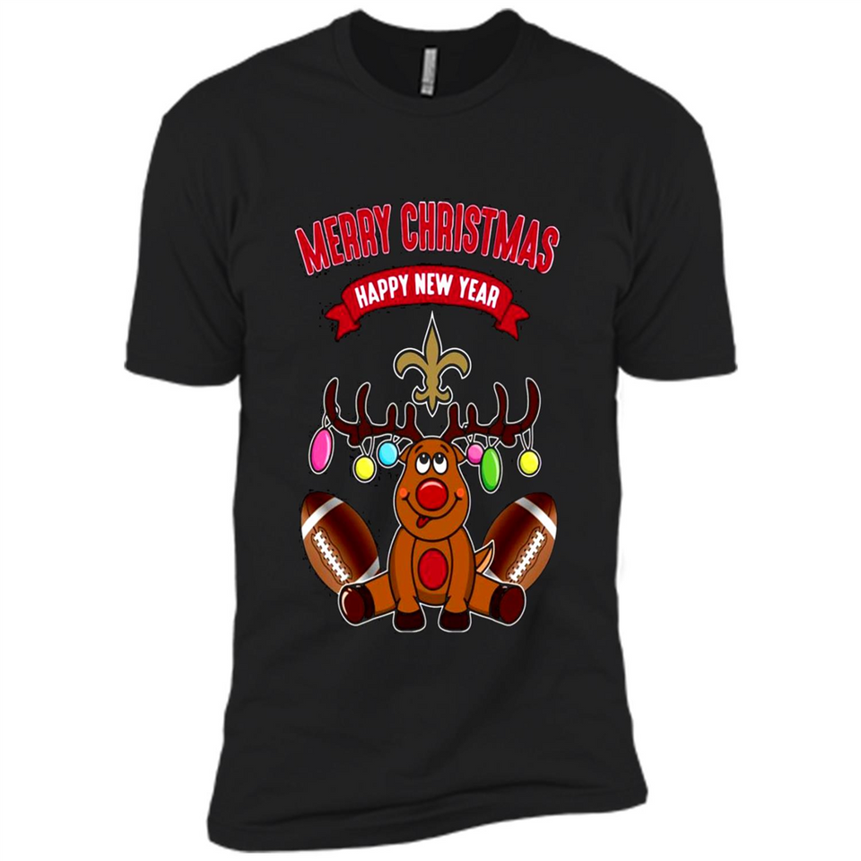 New Orleans Saints NFL Reindeer Funny Merry Christmas And Happy New Year