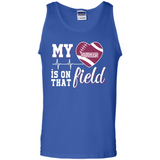 Washington State Cougars Football My Heart is on that Field - Tank Top