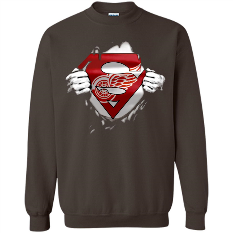Detroit Red Wings And Superman Fans - Sweatshirt