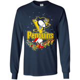Snoopy Christmas Pittsburgh Penguins - Long Sleeve T-Shirt