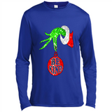 Christma Season With Green Grinch Hand Be Kind - Canvas Long Sleeve T-Shirt
