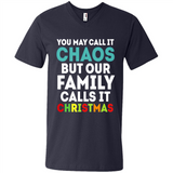 Chaos Family Calls It Christmas - Men's V-Neck