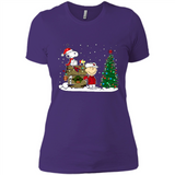 Arizona Cardinals Snoopy The Peanuts Movie Christmas Football Super Bowl pingpong - Ladies' Boyfriend T-Shirt