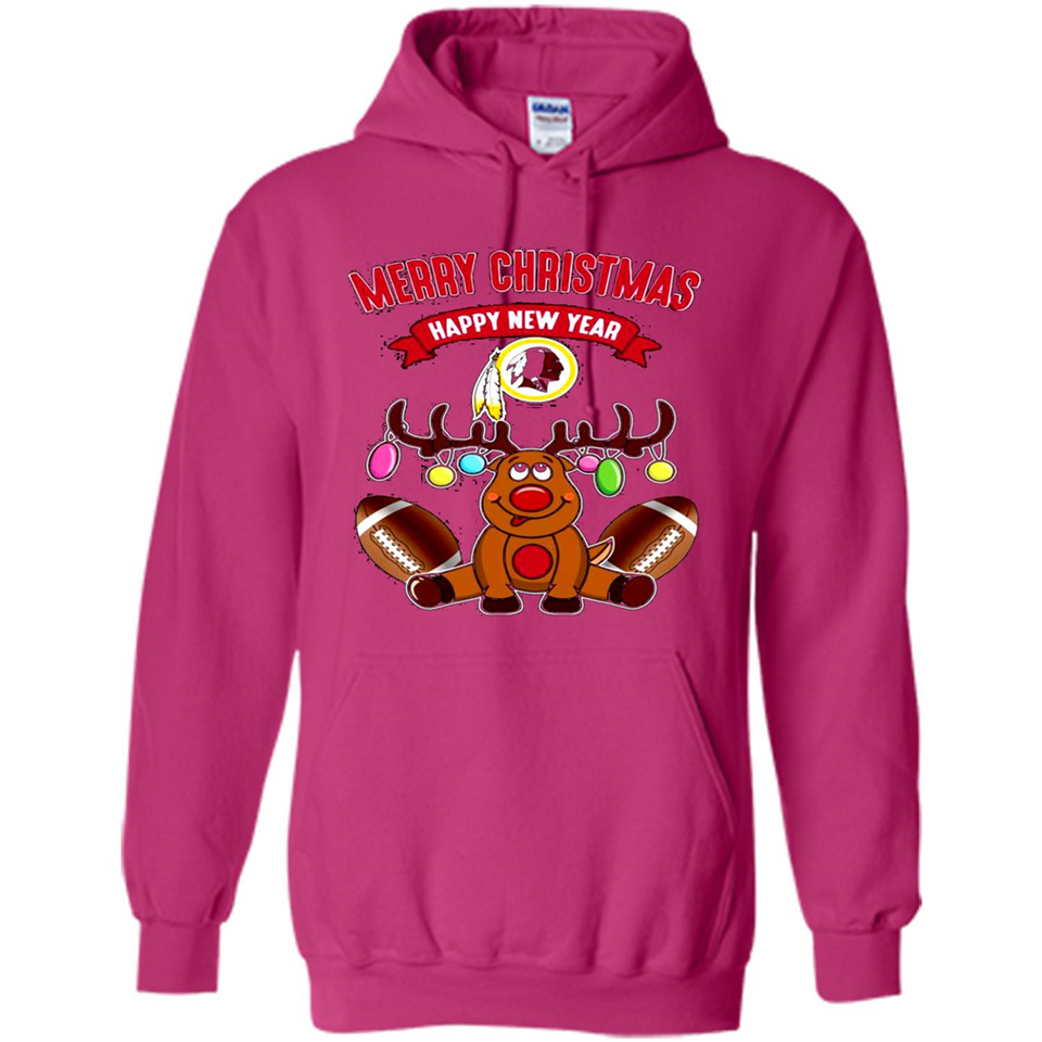 Washington Redskins NFL Reindeer Funny Merry Christmas And Happy New Year