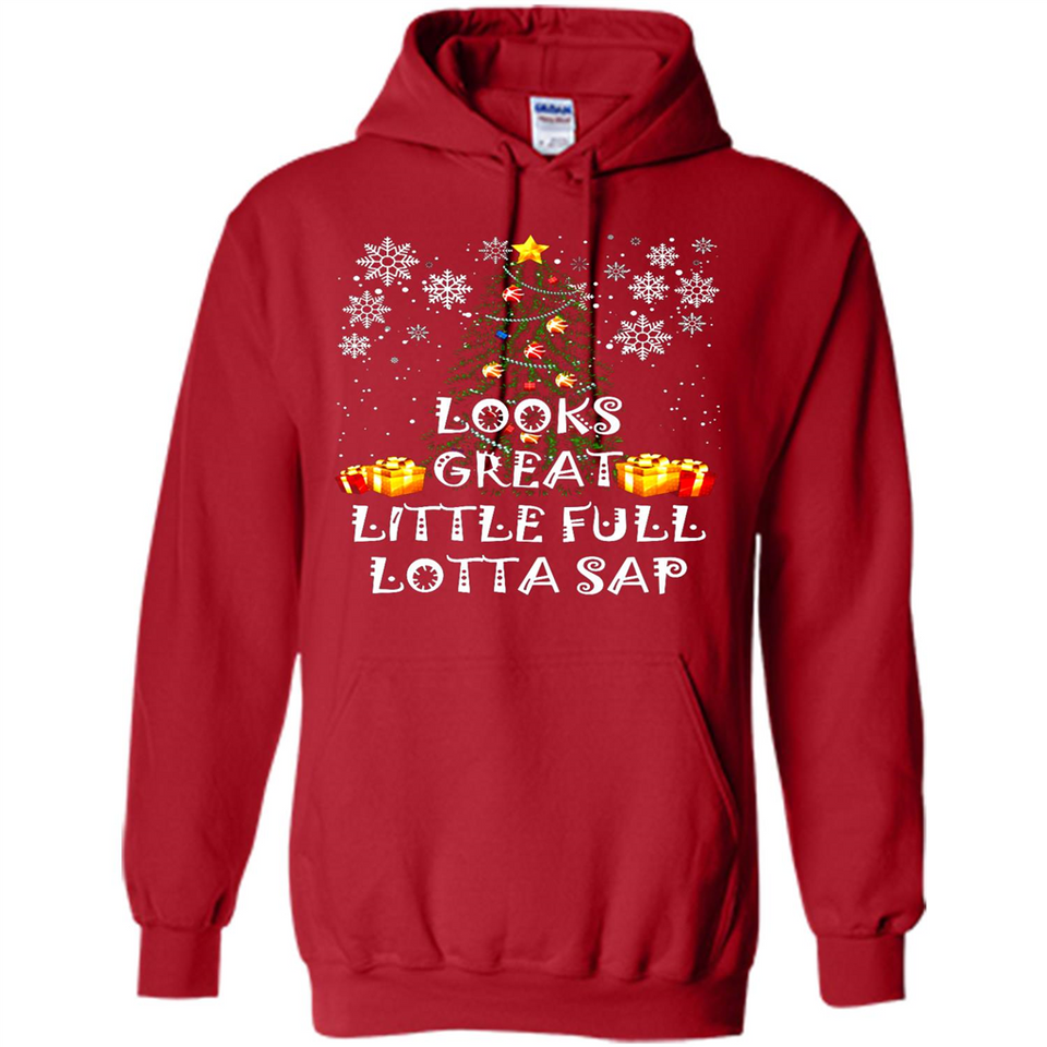 Looks Great Little Full Lotta Sap Funny Christmas Tree Mug PINGPONG - Hoodie
