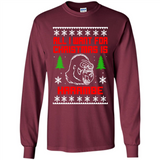 All I Want For Christmas Is HarambeT Rex Attack Reindeer ugly sweater PINGPONG