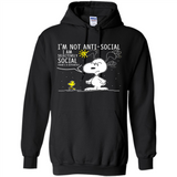 Snoopy I'm Not Anti-Social I Am Selectively Social