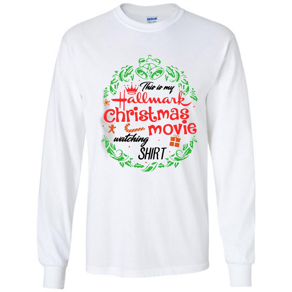 This is My Hallmark-Christmas Movies Watching Sporty T-Shirt - Long Sleeve T-Shirt
