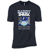Police Daddy Shark Blue Line Tee