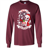 Christmas Shirt, Santa Nice Or Naughty Xmas - Long Sleeve T-Shirt
