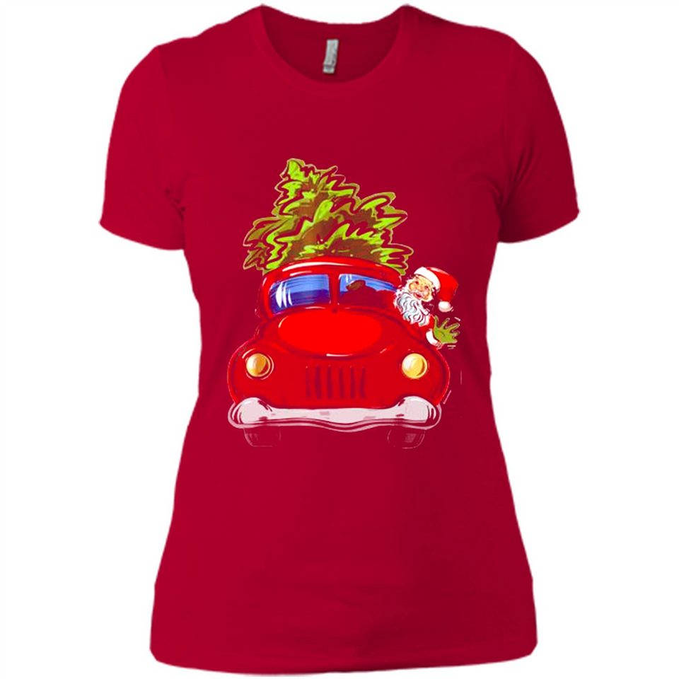 Vintage Santa red Truck Christmas Tree PINGPONG