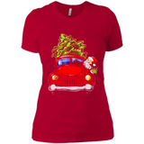 Vintage Santa red Truck Christmas Tree PINGPONG