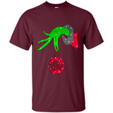 GRINCH HAND HOLDING HOMEDEPOT GLITTER CHRISTMAS PINGPONG