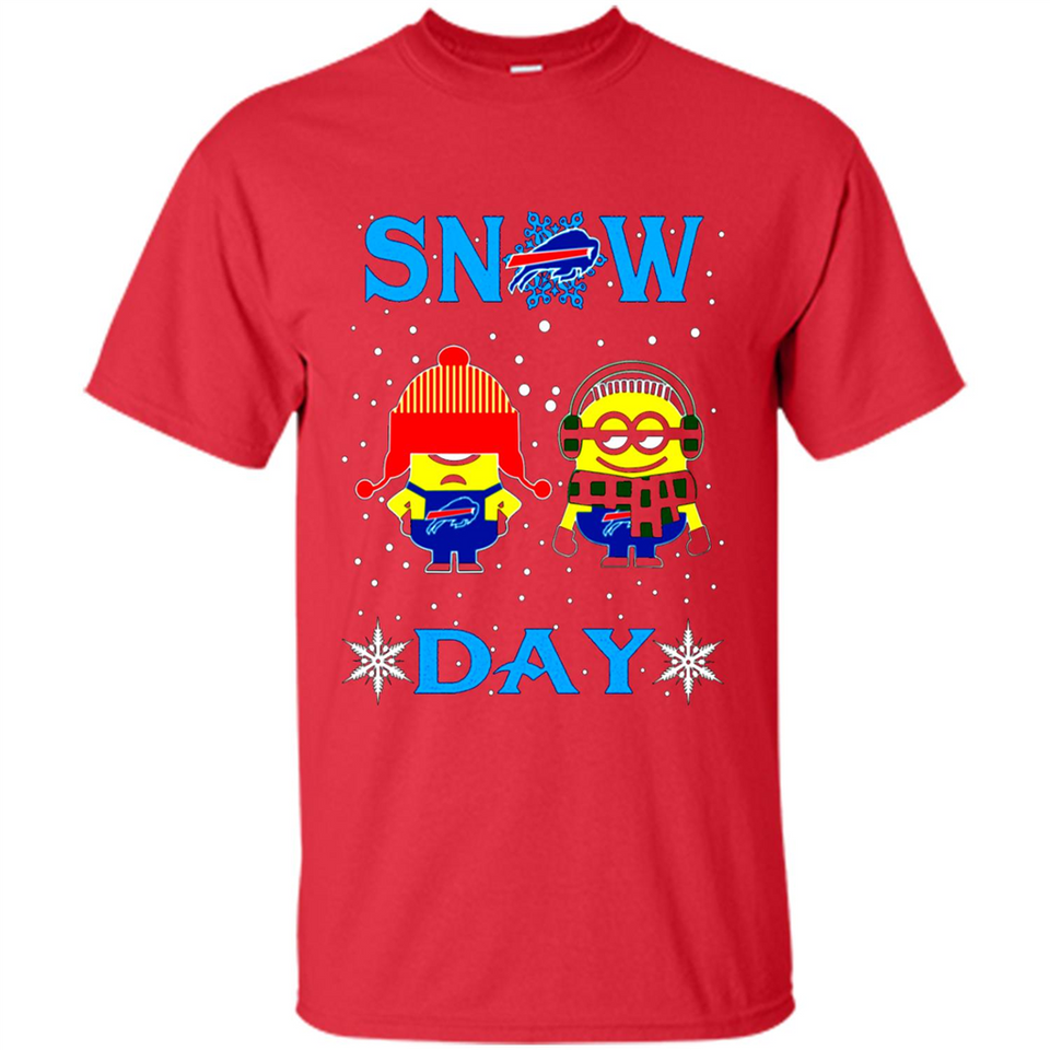 Snow Day Shirt For Buffalo Bills Vs Minion Fans pingpong