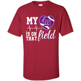 New York Giants Football My Heart is on that Field - Shirt