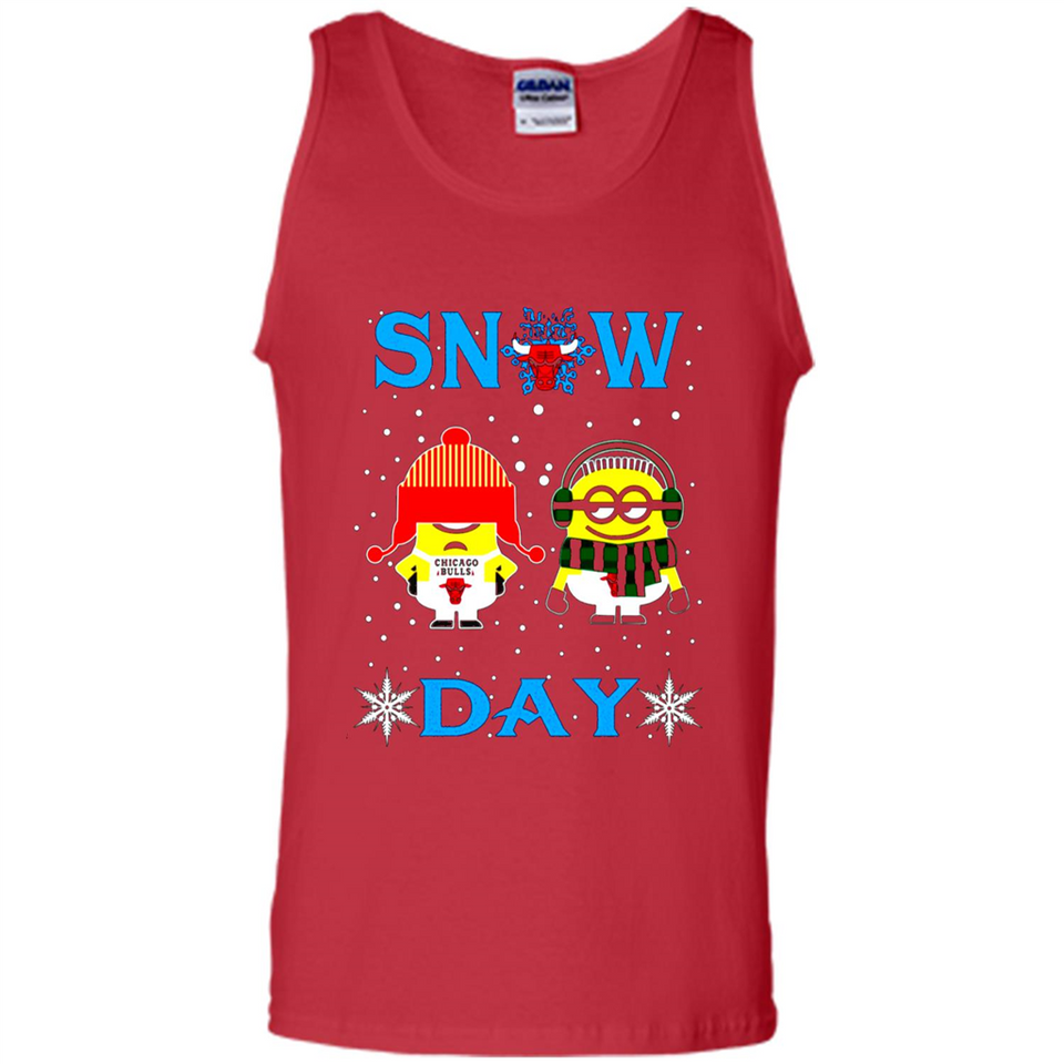 Snow Day Shirt For Chicago Bulls Vs Minion Fans pingpong