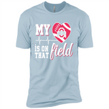 Ohio State Buckeyes Football My Heart is on that Field - Premium Short Sleeve T-Shirt