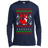 Christmas Ugly Sweater CUTE CATS UGLY CHRISTMAS SWEATERS - Canvas Long Sleeve T-Shirt