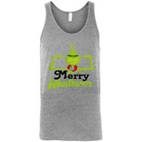 Grinch Merry Whatever Funny Christmas Sporty - Canvas Unisex Tank