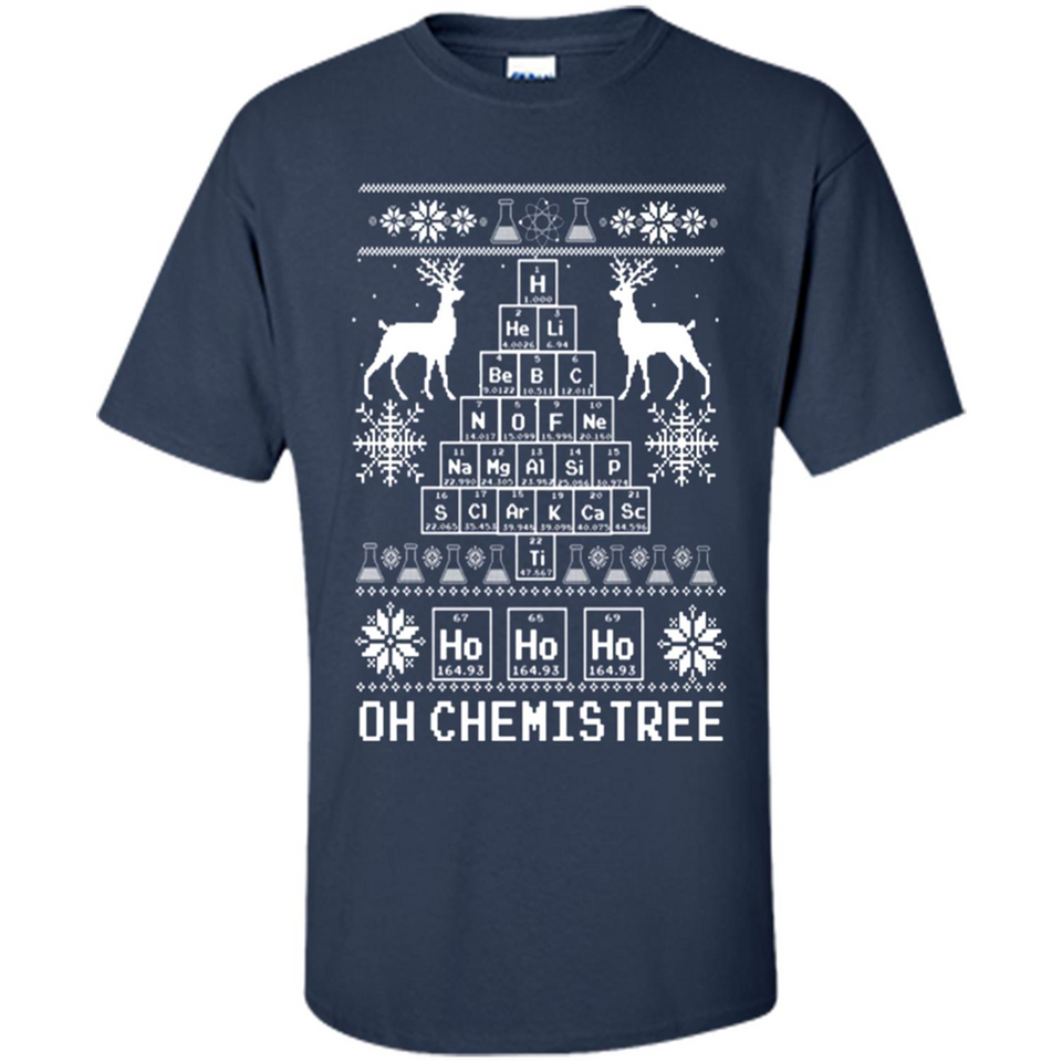 Oh Chemistry Tree Ugly Christmas Sweater - Shirt