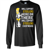 Shirt For Dr Seuss Cat And Pittsburgh Steelers Fans - Long Sleeve T-Shirt