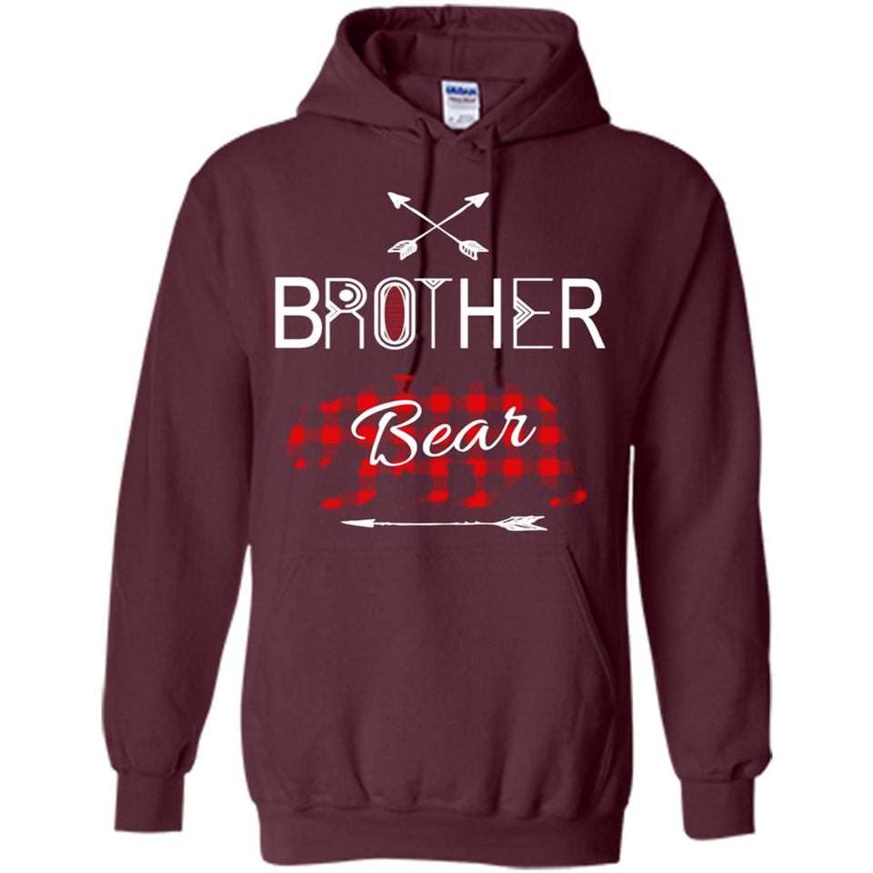 Brother Shirt Buffalo Plaid Family Camping Bear Tee - Hoodie