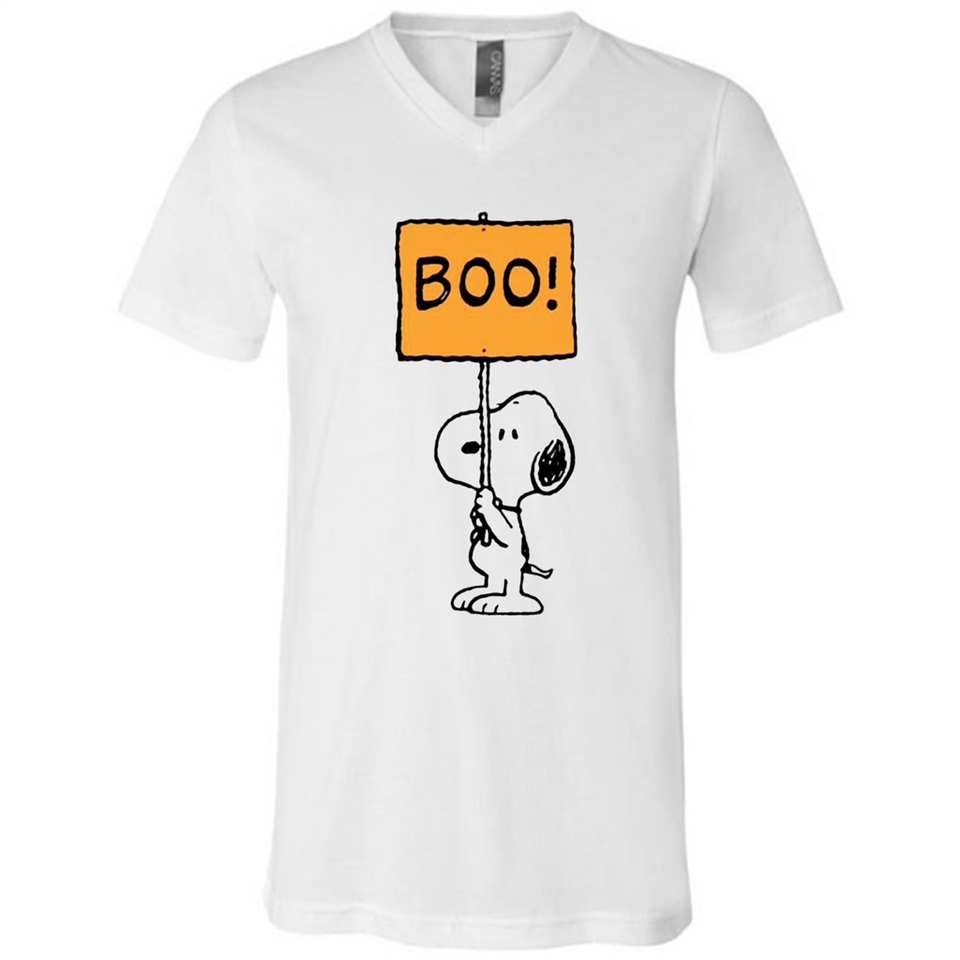 Halloween Snoopy Boo - Canvas Unisex V-Neck