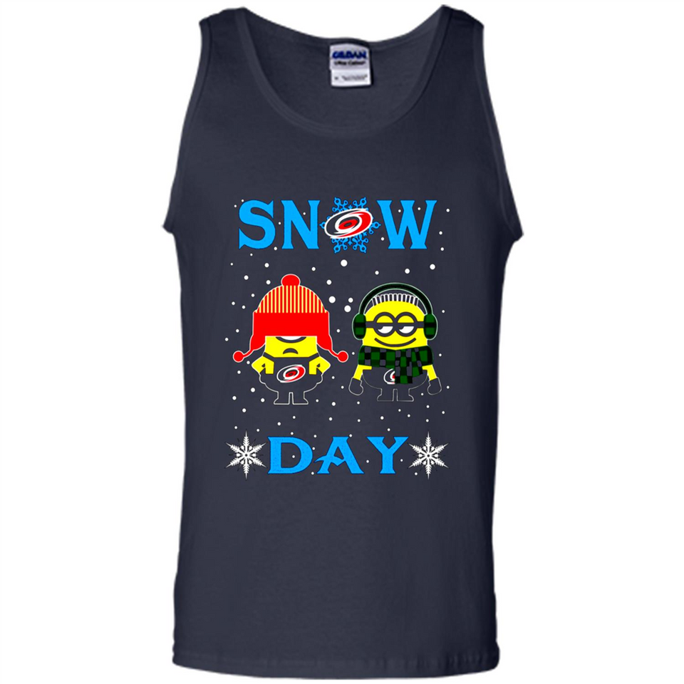 Snow Day Shirt For Carolina Hurricanes Vs Minion Fans pingpong