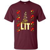 Funny Lets Get Lit Christmas Tree - Shirt