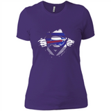 Buffalo Bills And Superman Fans - Ladies' Boyfriend T-Shirt