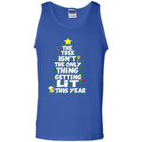 Funny Christmas Tree Drinking Sweatshirt Adult Boozy Festive - Tank Top