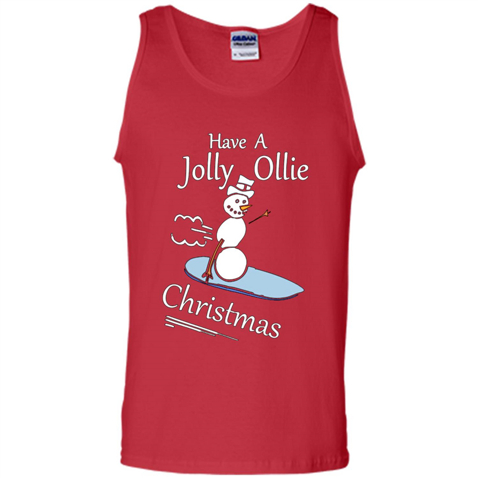 Snowman Snowboarder Tshirt Have Jolly Ollie Christmas
