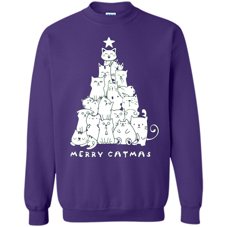 Merry Catmas - Merry Christmas Cat Lover Mug PINGPONG - Sweatshirt