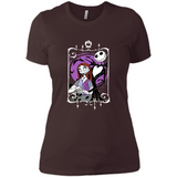 Disney Nightmare Before Christmas Jack And Sally T-Shirt - Ladies' Boyfriend T-Shirt